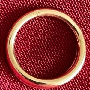 Solid 14k Gold Charm Holder